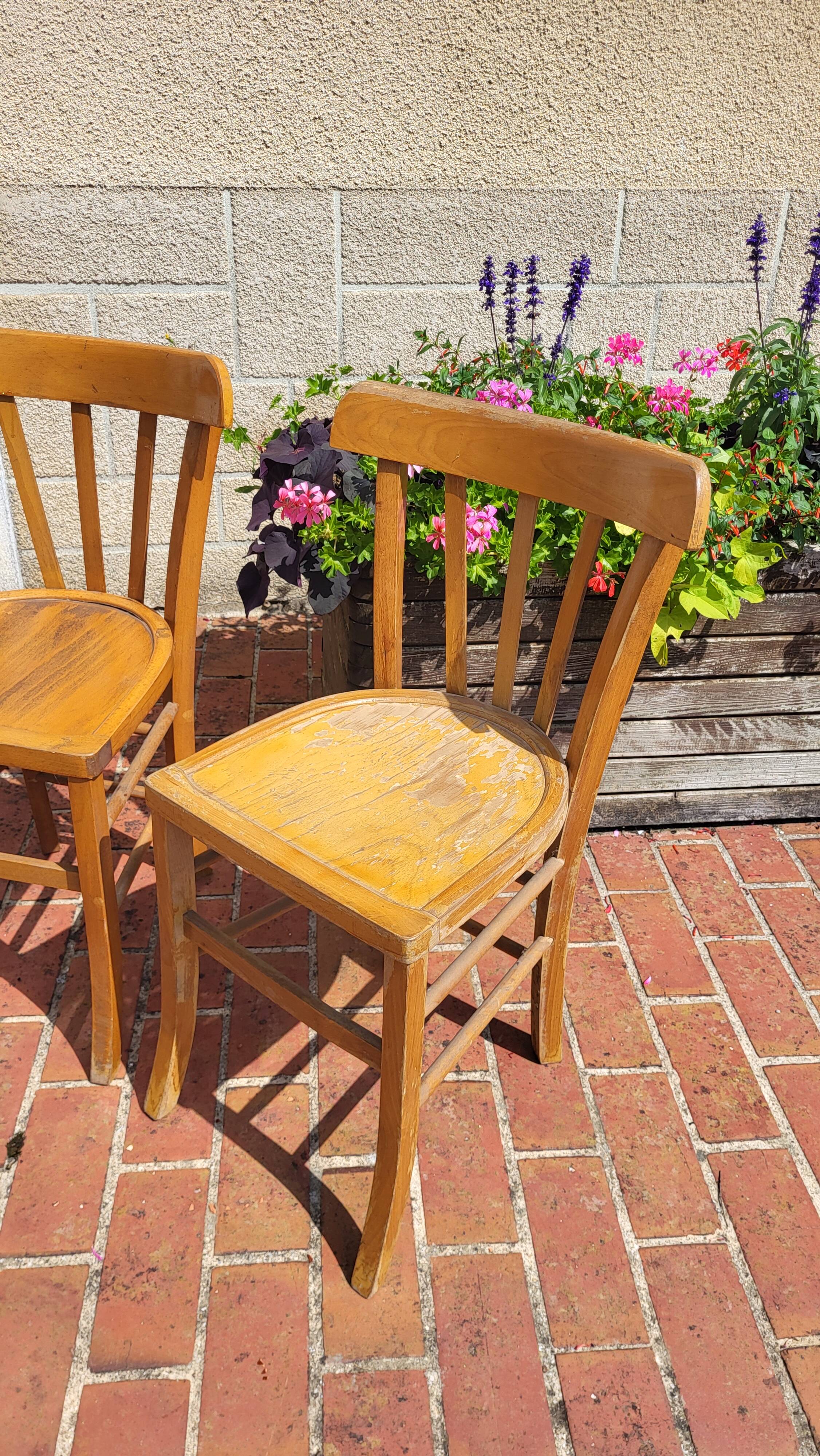 2 bistro chairs