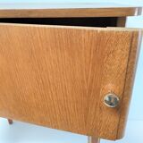 Bedside wood feet tapered 60s