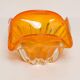 Mid-Century Orange Murano Glass Ashtray, Italy, 1970s