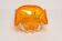 Mid-Century Orange Murano Glass Ashtray, Italy, 1970s