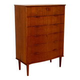 Commode "tallboy" en teck, Danemark, 1950