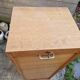 Filing cabinet with curtains