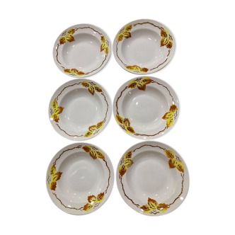 Set of 6 plates Moulin Des Loups