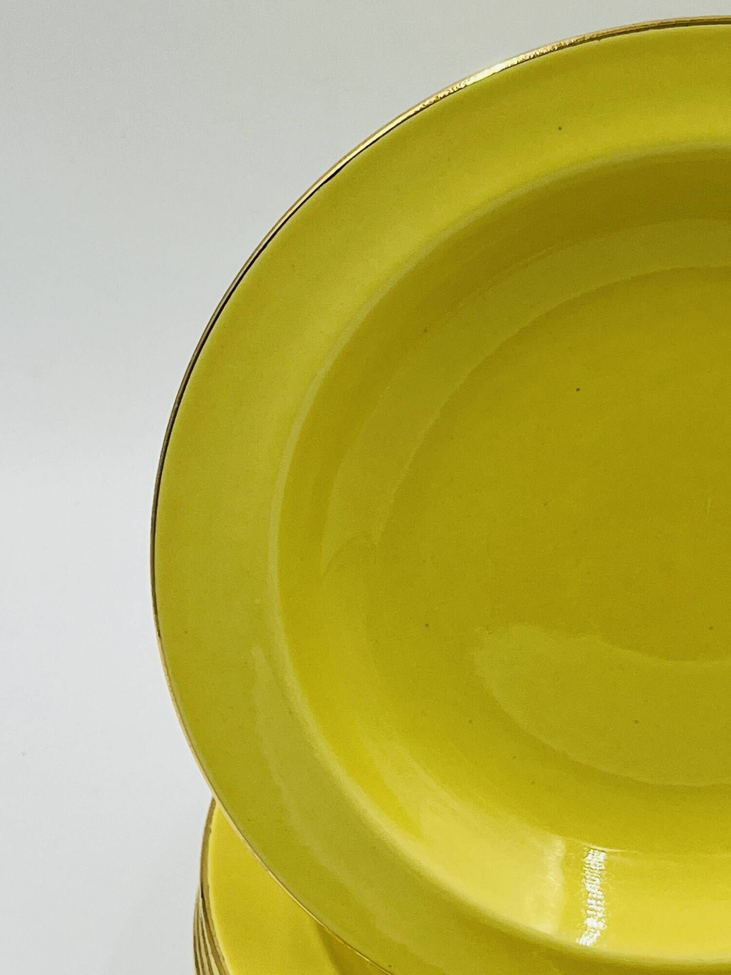 Set of 6 Keralux Boch deep plates