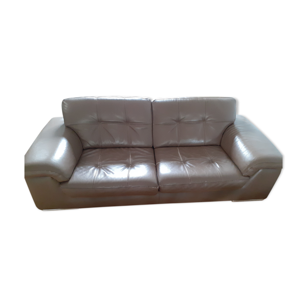 3 Seater Leather Sofa Italian Selency, Raymour And Flanigan Black Leather Sofa