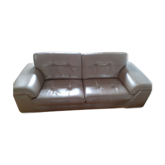 3-seater leather sofa - Italian