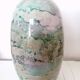 Large lacquered glass vase signed Jean-Noêl Bouillet