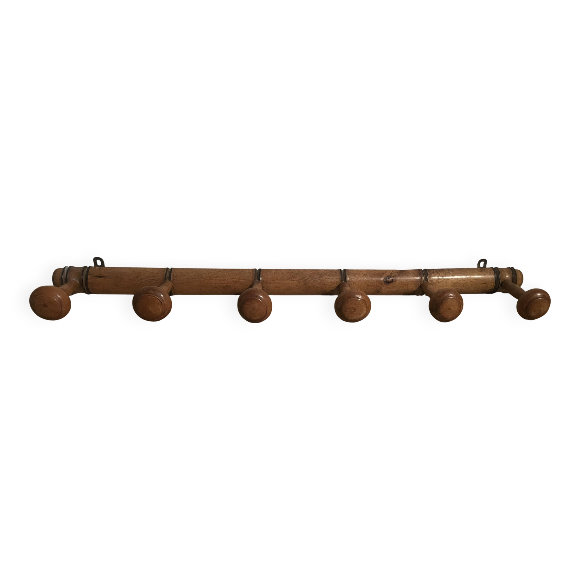 1960s faux bamboo coat hook