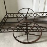 Wrought iron garden trolley