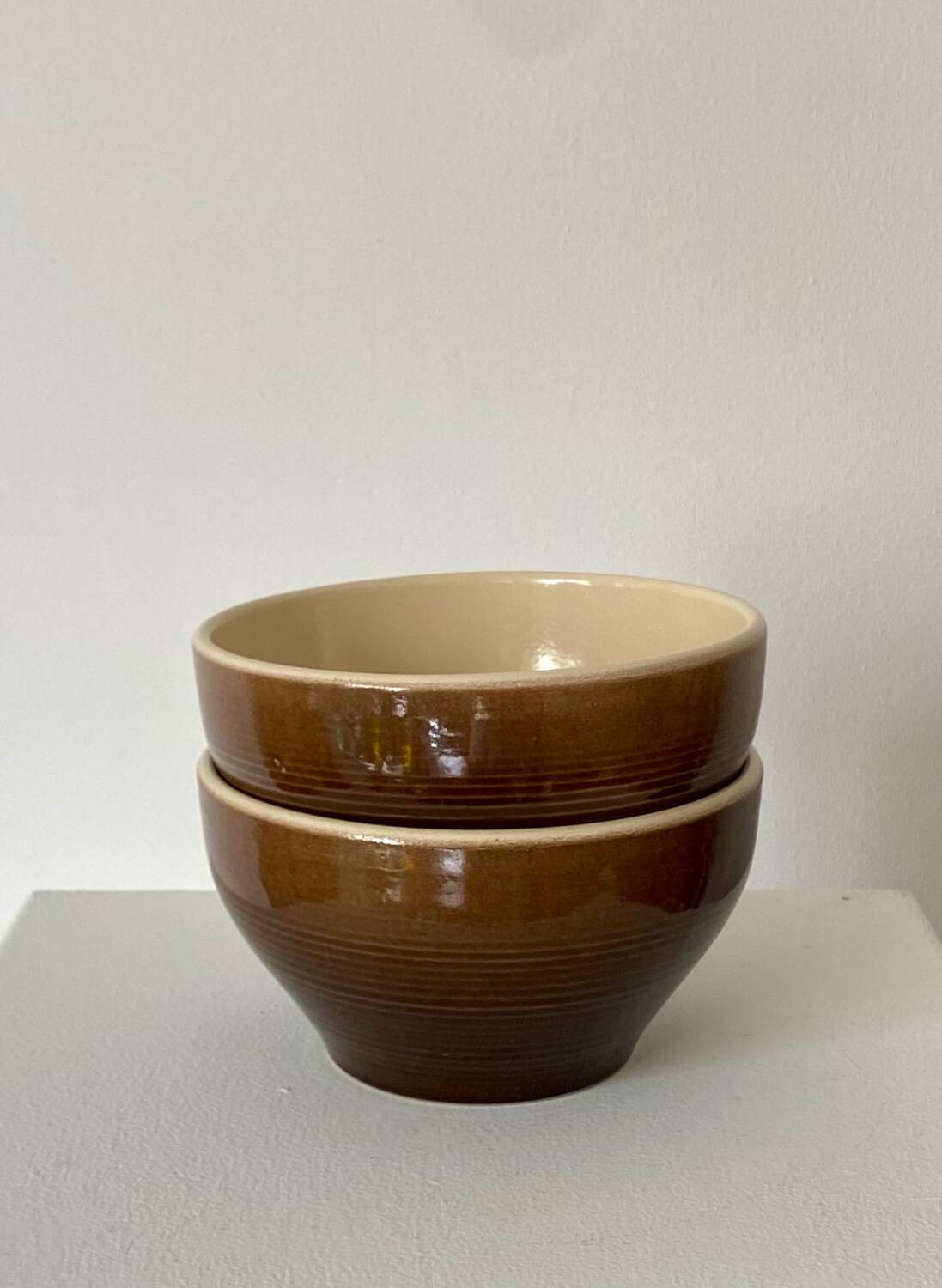 Set of two large vintage bowls