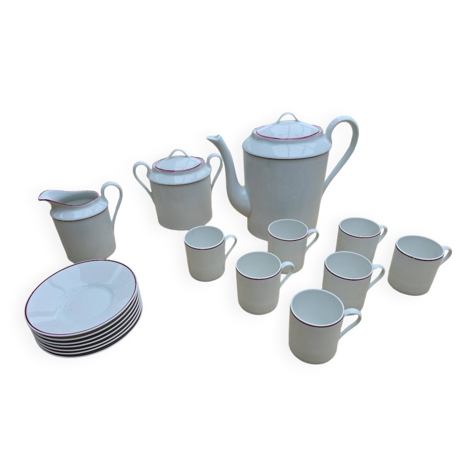 Limoges porcelain coffee service France