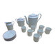 Limoges porcelain coffee service France