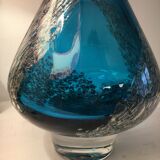 Murano glass vase with bubble inclusions-1960's