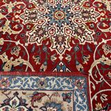 Isfahan Wool and Silk Carpet, Circa 1950