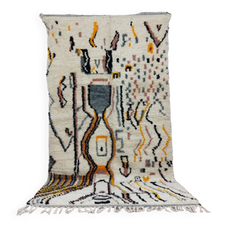 Handmade wool Berber rug 240x134cm