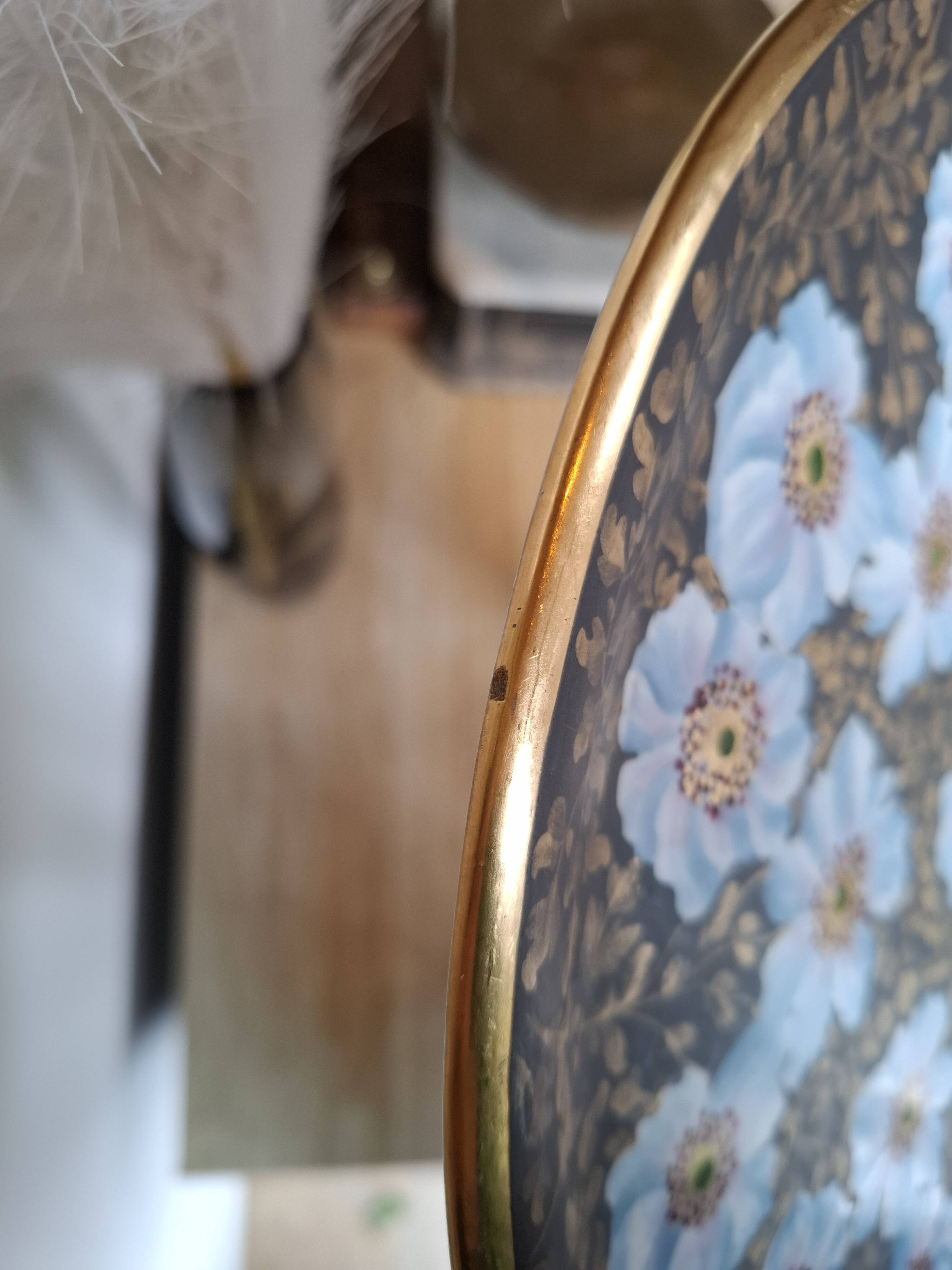 Limoges porcelain plate - signed G. Dumas - hand-painted