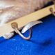 Antique wrought iron coat rack