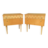 Pair of bedside tables, 1960s