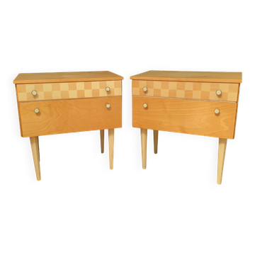 Paire de tables de chevet, années 1960