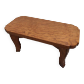 Table d'appoint vintage basse hollandaise en chêne 1950