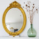 Miroir médaillon Napoléon III ovale XIXème 90x60cm style Louis XVI