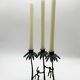 Chandelier "singe" en bronze patiné, 1970s