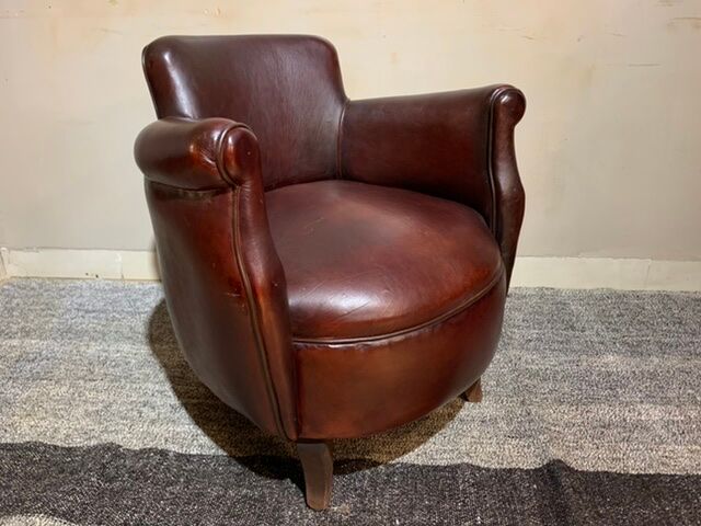Fauteuil club cuir