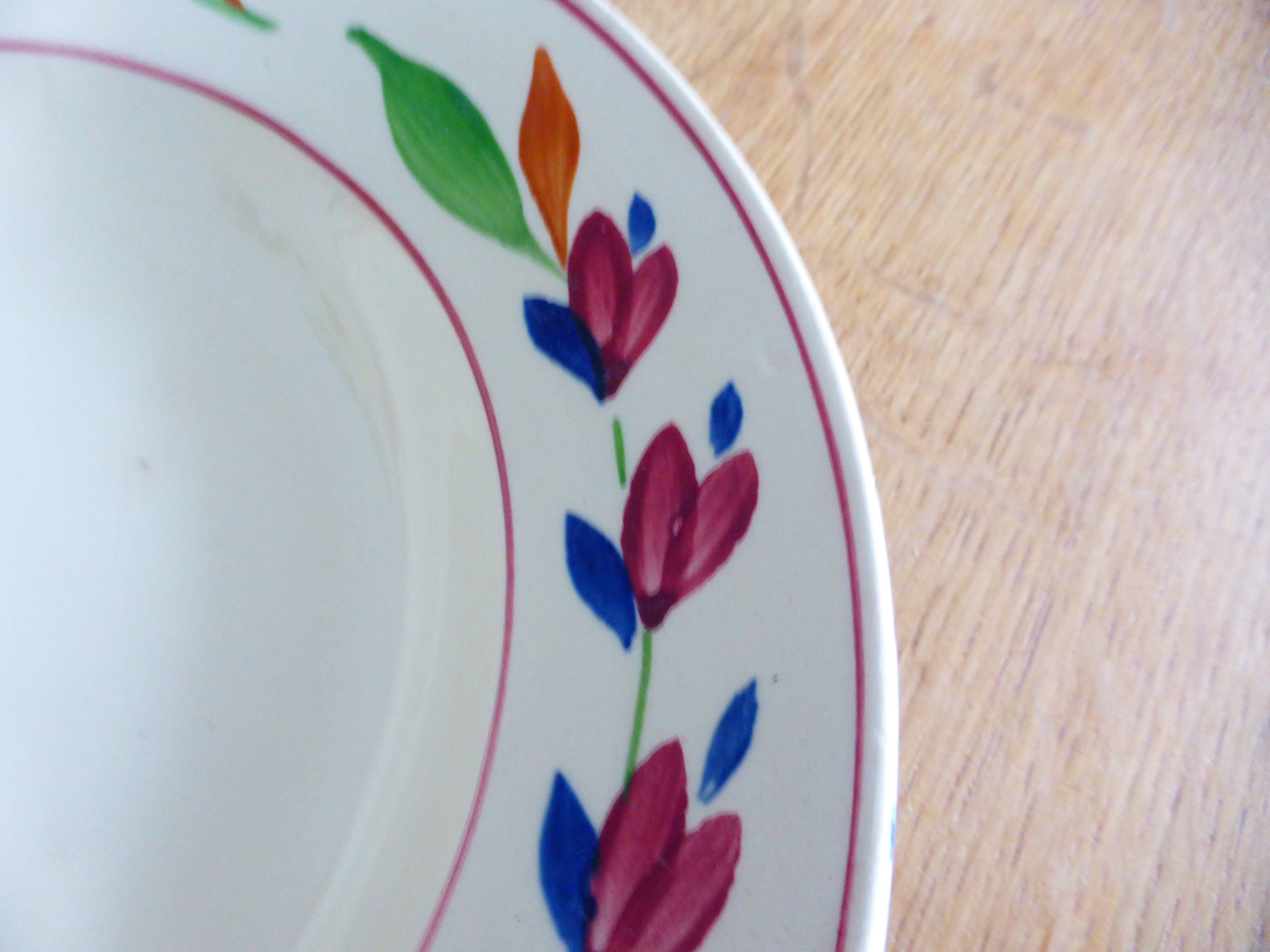 1 assiette creuse de gien modèle jeannine 221280
