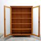 Bibliothèque vitrée vintage en bois