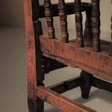 Alpine armchair in larch, 18th century