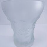 Josef Inwald glass vase with rose decoration H. 20 cm