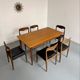 Table à manger extensible en teck design scandinave des années 1960