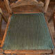 4 chaises anciennes assises velours vert
