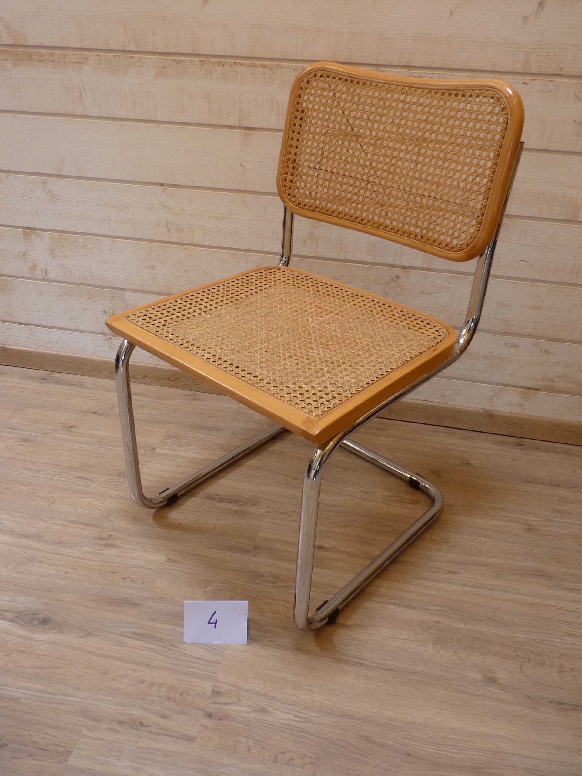 Eight chairs "Cesca B32" by Marcel Breuer