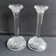 Pair of crystal candle holders - Cristallerie Nachtmann