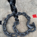 Chain wrought iron side table