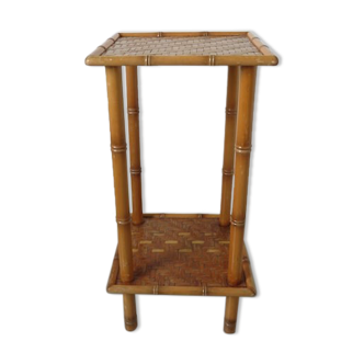 Side table in bamboo 60s 70s