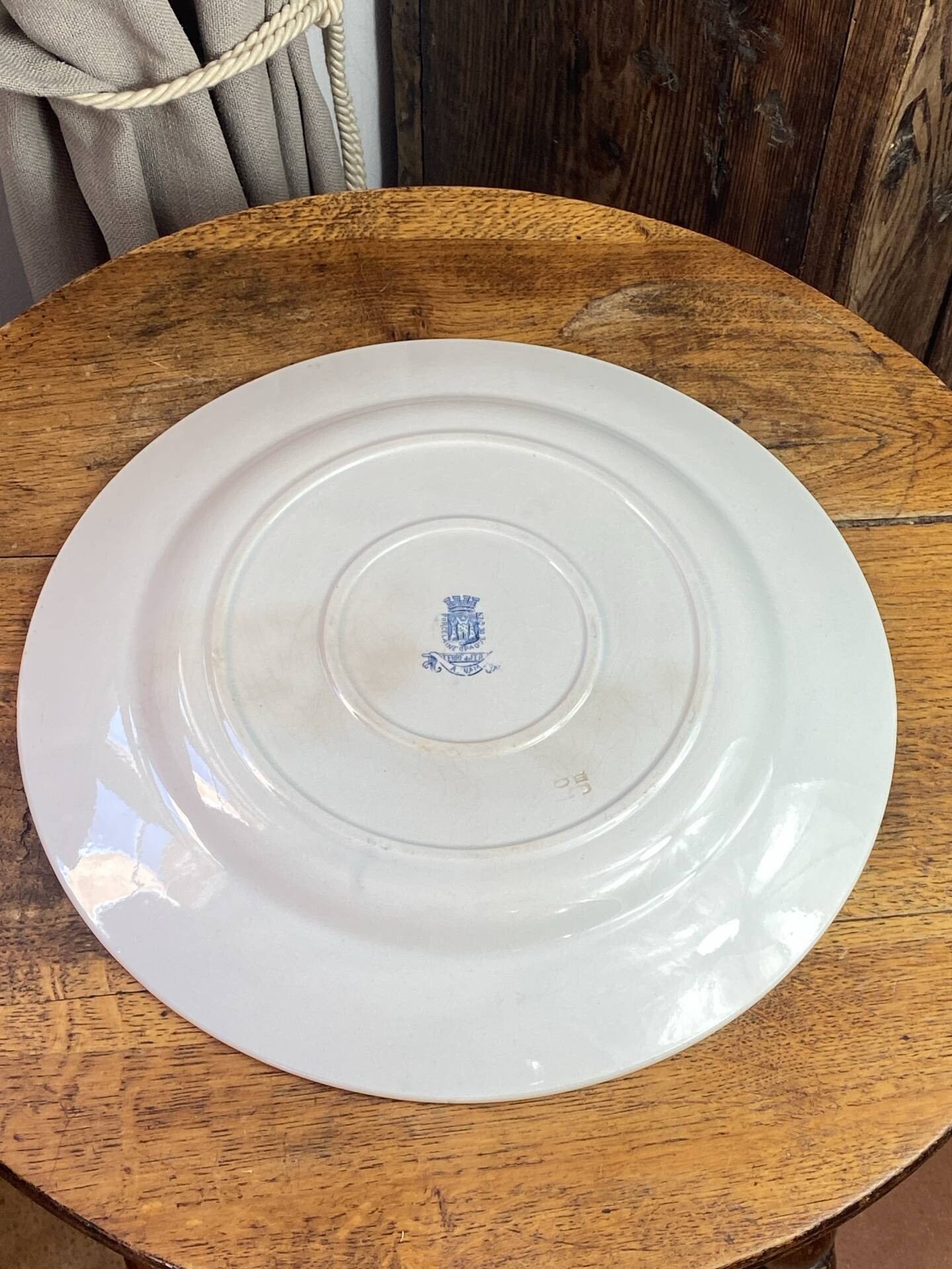 Serving dish, ironstone, Annam collection, Gien