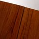 Scandinavian extendable teak and beech dining table, 1950s-60s