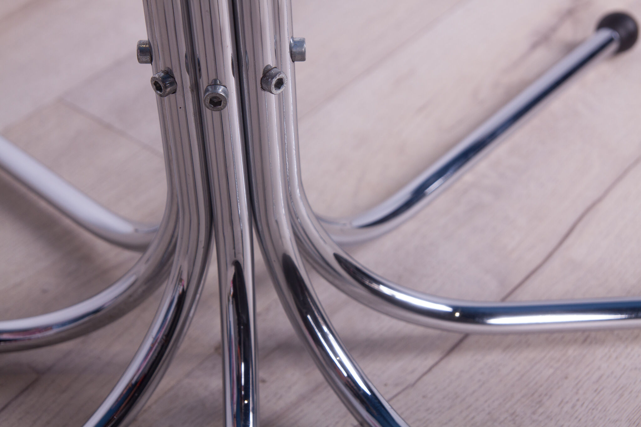 Chromed steel coat rack coat tree by sidse werner for fritz hansen, 1990s