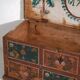Malle de rangement ancienne avec décoration florale (année 1895) #102