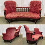 19th century English mahogany bench