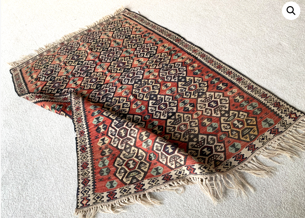Vintage kilim carpet 100x142cm