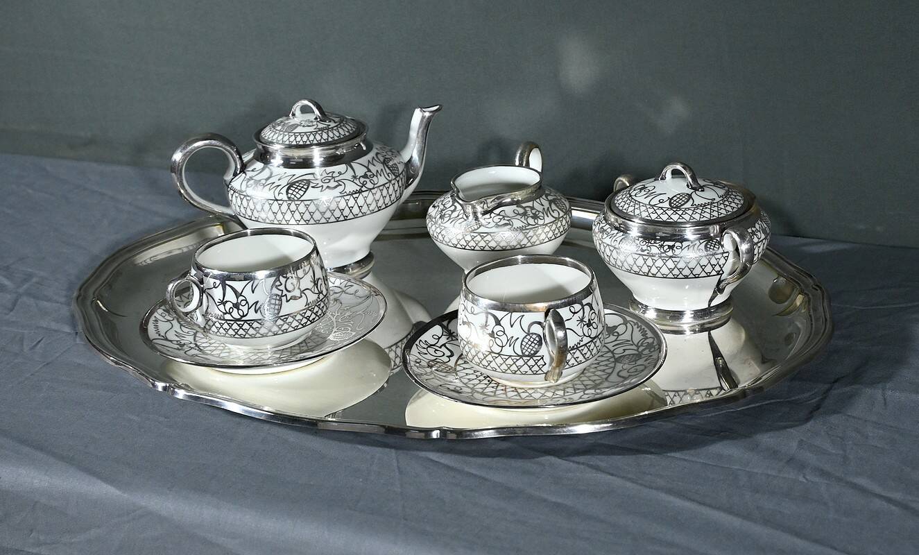 Limoges Porcelain Tea Set, “Saint Graal” Model – Early 20th Century