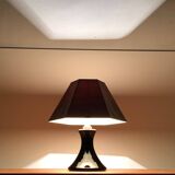 Floor or table lamp in German glass and synthetic cork in M Design style by Ingo Maurer, 1960s.