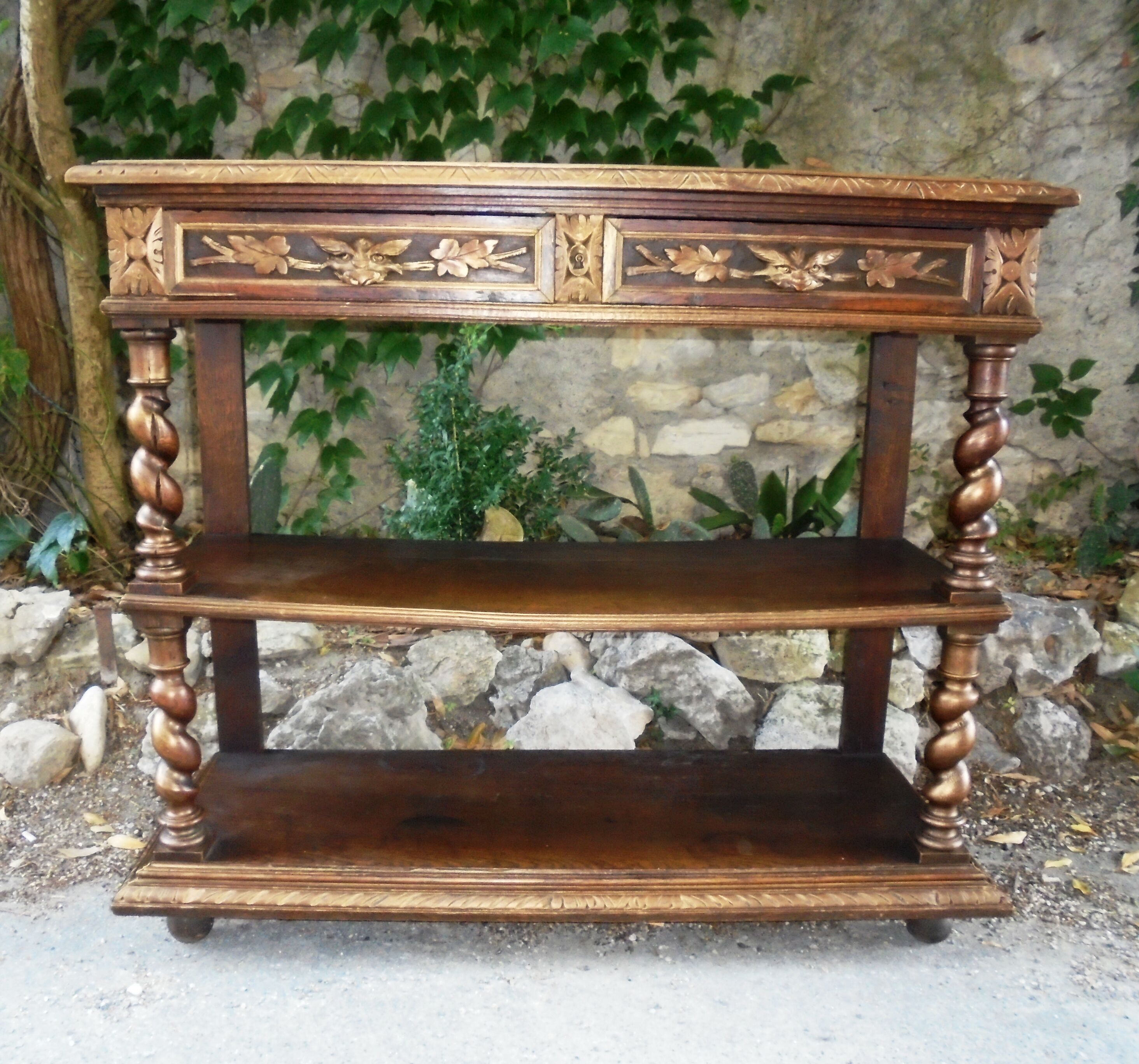 Wooden console