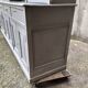 Gray patinated kitchen cabinet