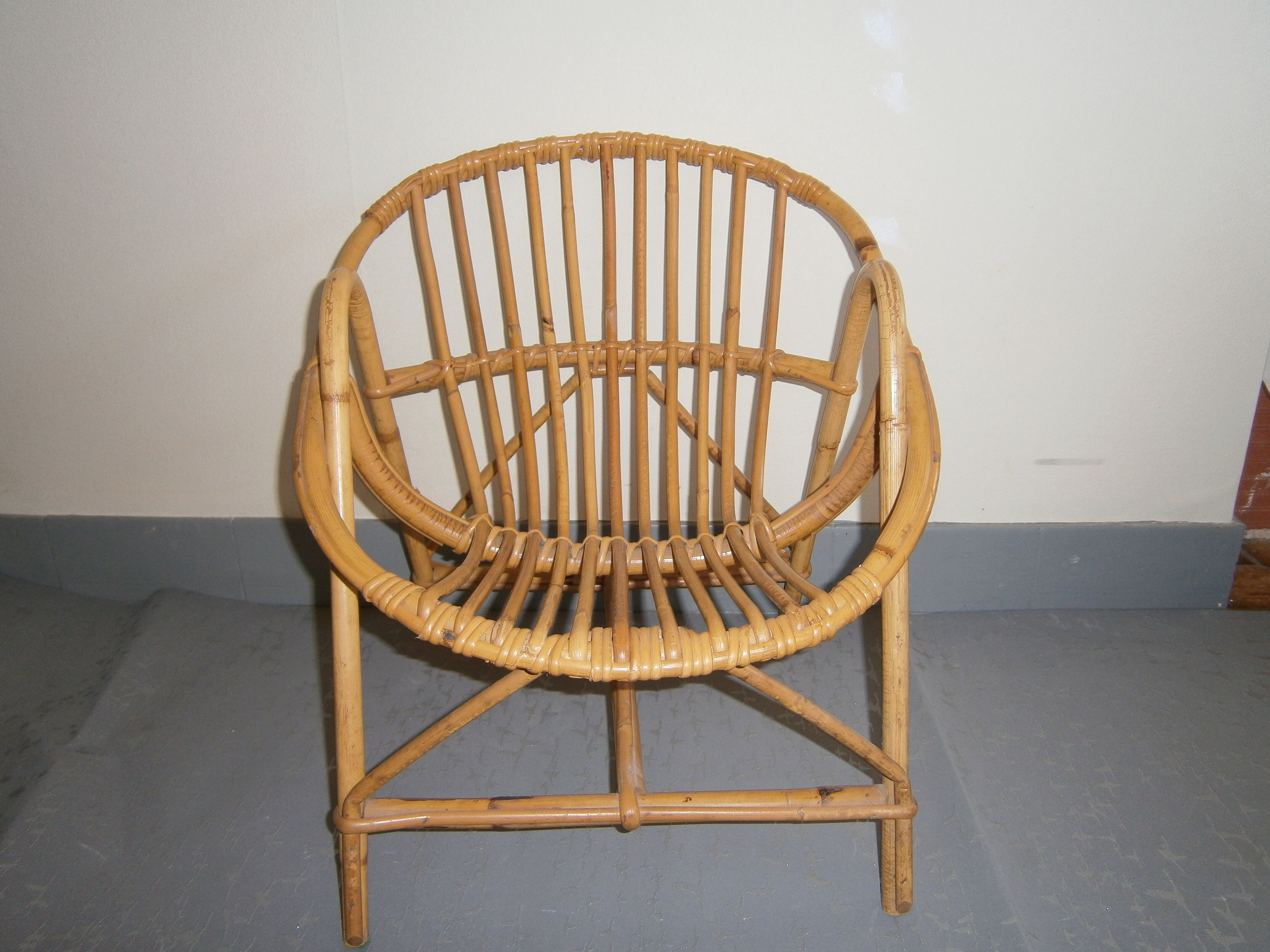 Child rattan armchair