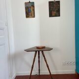 Old tripod side table