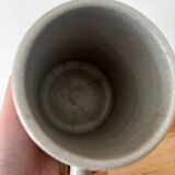 Pitcher and 7 cups set, glazed stoneware, pottery from the dovecote
